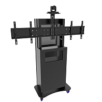 Напольная стойка для ВКС на два монитора TEGAR VCS F3