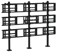 Каркас напольно-настенный для видеостены полного выдвижения TEGAR WMS FW PO 3x3