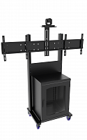 Напольная стойка для ВКС на два монитора TEGAR VCS F6