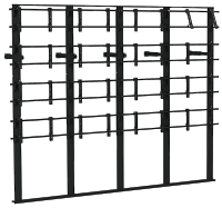 Каркас напольно-настенный для видеостены откидного типа TEGAR WMS FW IT 4x4